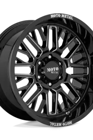 Moto Metal MO802 6X120 20X9 +18 GLOSS BLACK MILLED Mega Sale