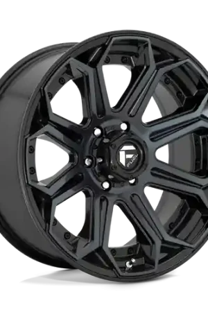 Super Sale Fuel 1PC D704 SIEGE 6X139.7 24X12 -44 GLOSS MACHINED DOUBLE DARK TINT