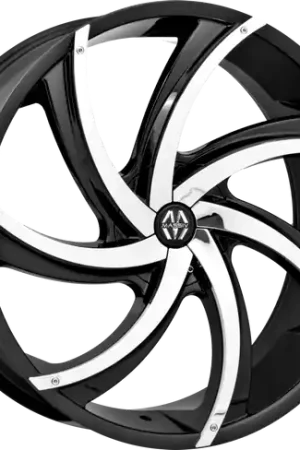MASSIV 920 6X135/6X139.7 24x9 +25 BLACK WITH CHROME INSERT Professional Grade