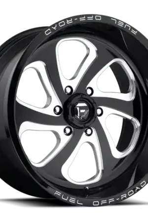 Buy Direct Fuel 1PC D587 FLOW 6X139.7 22X10 -18 GLOSS BLACK MILLED
