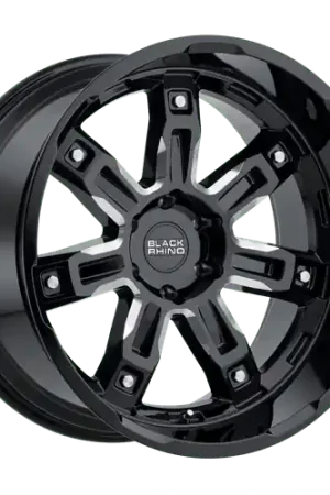 Black Rhino LOCKER 5X139.7 20X9.5 0 GLOSS BLACK W/ MILLED SPOKES Secure Checkout