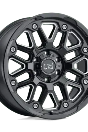 Black Rhino HOLLISTER 5X127 17X9.5 -18 GLOSS BLACK W/ MILLED SPOKES Sale