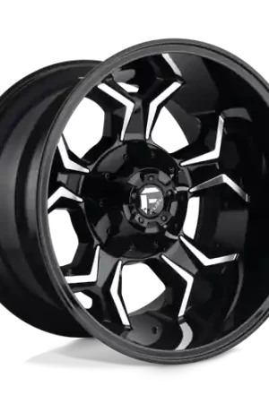 Trusted Brand Fuel 1PC D606 AVENGER 8X170 20X12 -44 GLOSS BLACK MILLED