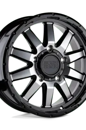 Black Rhino EXCURSION 5X160 16X7.5 +45 GLOSS BLACK W/ MIRROR FACE Free Shipping