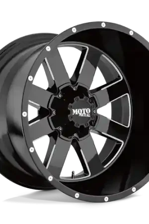 Premium Moto Metal MO962 6X135/6X139.7 24X14 -76 GLOSS BLACK MILLED