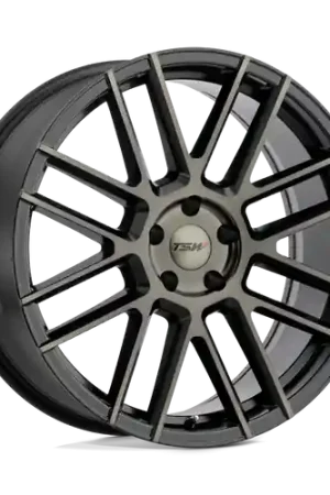 TSW MOSPORT 5X120 22X9 +20 MATTE BLACK W/ MACHINE FACE & DARK TINT Free Delivery
