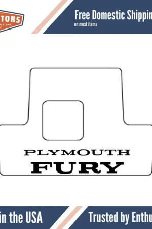 Trunk Floor Mat Cover for 1975-78 Plymouth Fury High Definition Rubber, w/MB-070 Instant Buy