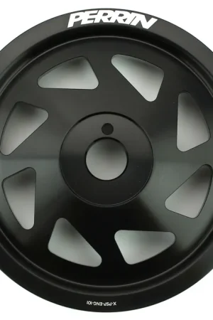 PERRIN Lightweight Crank Pulley (Black) - Subaru Models (Inc. 2012-2024 Subaru WRX / 2011-2024 Forester / 2019-2024 Ascent / 2012-2024 Impreza / 2013-2024 BRZ / Legacy / Outback / Crosstrek / 2013-2016 Scion FR-S / 2017-2020 Toyota 86 / 2022-2024 GR86) Authentic