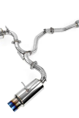 Budget Invidia N1 Dual Exit Cat-back Exhaust - Titanium Burnt Tips - 2013-2016 Scion FR-S / 2013-2024 Subaru BRZ / 2017-2020 Toyota 86 / 2022-2024 Toyota GR86