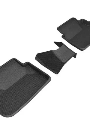 New Arrival 3D MAXpider Custom Fit Kagu Floor Mats - Second Row - Black - 2022-2024 Subaru WRX