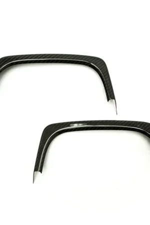 OLM Carbon Fiber Rear Bumper Exhaust Finishers - 2015-2021 Subaru WRX / STI Original