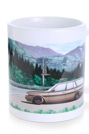 Tomei White Mug - GX70G Mark-2 Wagon Touge - Universal Hassle-Free Returns
