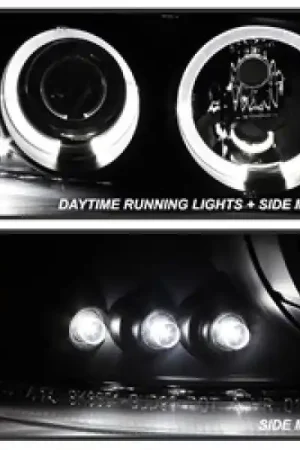 Spyder GMC Sierra 1500/2500 99-06 Projector Headlights LED Halo LED Blk Smke PRO-YD-CDE00-HL-BSM Free Returns