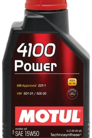 Last Chance Motul 1L Engine Oil 4100 POWER 15W50 - VW 505 00 501 01 - MB 229.1
