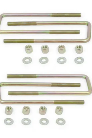 MaxTrac 09-18 Ford F-150 2WD Rear U-Bolts for 2in Lift Blocks - Square - Set of 4 Best Seller