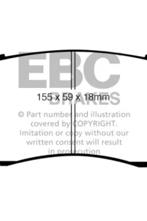 High Quality EBC 07-09 Acura RDX 2.3 Turbo Redstuff Front Brake Pads