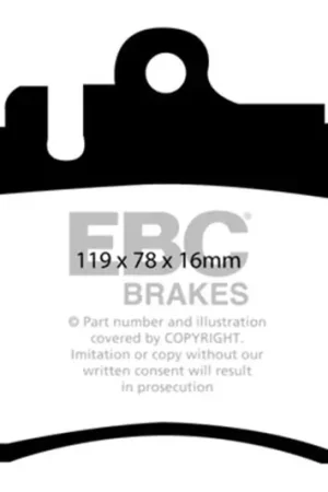 EBC 01-06 Lexus LS430 4.3 Greenstuff Front Brake Pads Money Back Guarantee