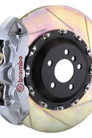 Today Only Brembo 03-13 Flying Spur Front GT BBK 6 Piston Cast 411x34 2pc Rotor Slotted Type1 -Silver