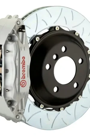 Must Have Brembo 95-99 M3 Front GT BBK 6 Piston Cast 355x32 2pc Rotor Slotted Type3-Silver