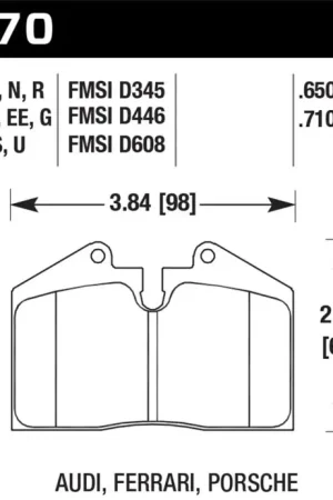 Sale Hawk 1999 Ferrari F355 Front ER-1 Brake Pads