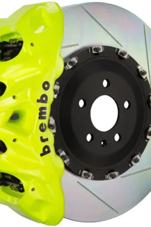 Brembo 09-13 X5M Front GT BBK 8 Piston Cast 412x38 2pc Rotor Slotted Type1 - Fluo. Yellow Don’t Miss Out