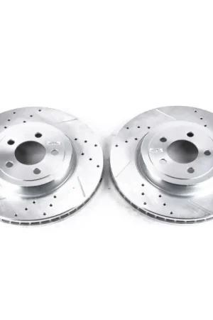 Power Stop 05-19 Chrysler 300 Front Evolution Drilled & Slotted Rotors - Pair Seasonal Sale