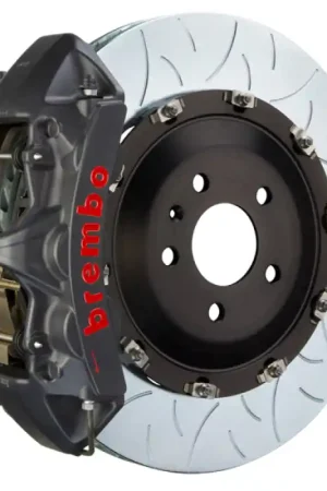 Worldwide Shipping Brembo 09-11 GTR/12+ GTR Front GTS BBK 6 Piston Cast 405x34 2pc Rotor Slotted Type3-Black HA
