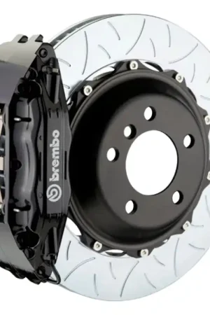 Brembo 05-08 Magnum w/V6 Engine Exc AWD Fr GT BBK 4Pis Cast 2pc 355x32 2pc Rtr Slot Type3-Black Viral