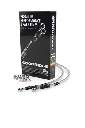 While Supplies Last Goodridge 18-20 Harley-Davidson XL1200NS/XS (w/o ABS) Clear Front Brake Line w/Clear Fitting