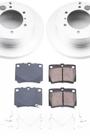 Holiday Sale Power Stop 97-04 Mitsubishi Montero Sport Rear Z17 Evolution Geomet Coated Brake Kit
