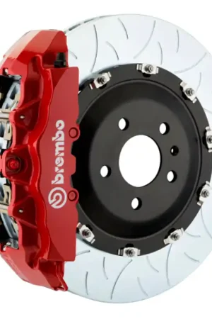 Express Delivery Brembo 04 F150 4WD Front GT BBK 6 Piston Cast 2pc 380x34 2pc Rotor Slotted Type-3-Red
