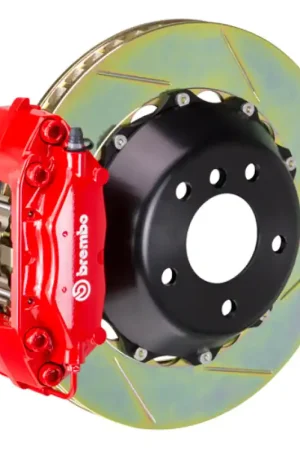 New Release Brembo 00-03 Z8 (E52) Rear GT BBK 4 Piston Cast 345x28 2pc Rotor Slotted Type-1-Red