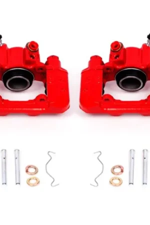 Power Stop 03-06 Pontiac Vibe Rear Red Calipers w/o Brackets - Pair Hassle-Free Returns