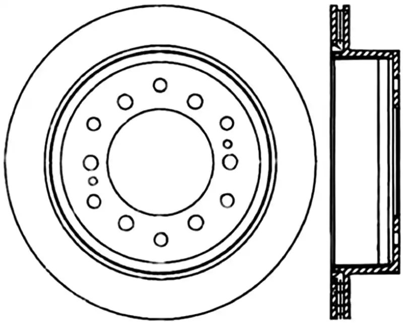 Stoptech 03-09 Toyota 4Runner / 05-14 Toyota FJ Cruiser Rear Performance Cryo Brake Rotor Hot Picks