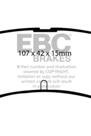 EBC 89-92 Geo Prizm 1.6 SL Ultimax2 Rear Brake Pads Save Now