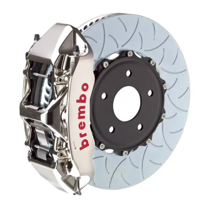 Brembo 12-16 98ster (Excl PCCB) Fr GTR BBK 6Pis Billet 350x34 2pc Rotor Slotted Type3-Nickel Seasonal Sale