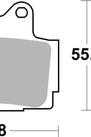 Brembo OE 90-91 Yamaha FZX Zeal 250cc Brake Pad - Rear Must Have