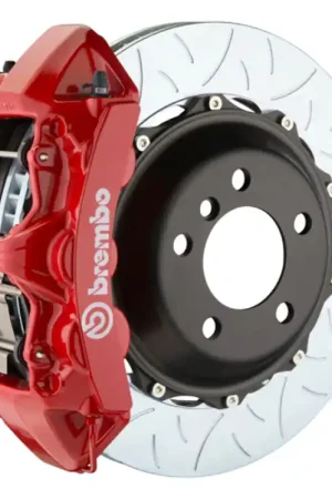 Best Choice Brembo 04-10 5-Series (Excl. xDrive/M5) Front GT BBK 6 Pist Cast 380x32 2pc Rotor Slotted Type3-Red