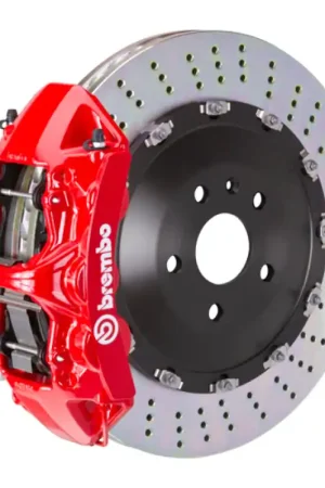 Time-Limited Brembo 09-15 7-Series Front GT BBK 6 Piston Cast 405x34 2pc Rotor Drilled-Red