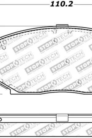 Certified StopTech Street Touring 90-93 Mazda Miata Front Brake Pads D525
