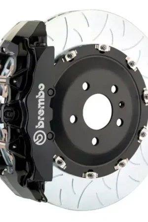 Top Rated Brembo 00-06 Suburban/Yukon XL Fr GT BBK 6Pis Cast 2pc 380x34 2pc Rotor Slotted Type3-Black