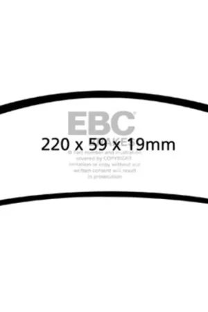 EBC 06-11 Dodge Ram 1500 Mega Cab 2WD Yellowstuff Front Brake Pads Flash Sale