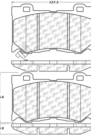 Shop Now StopTech Street Touring 09-13 Infiniti FX35/FX37/FX45/FX50/08-13 G37 Front Brake Pads
