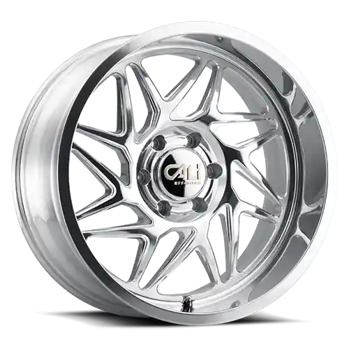 Fan Favorite Cast Aluminum Wheels Gemini 9112 PO 20x12 Milled Spokes Polished 8 On 170 Bolt Pattern -51 Offset Cali Offroad Wheels