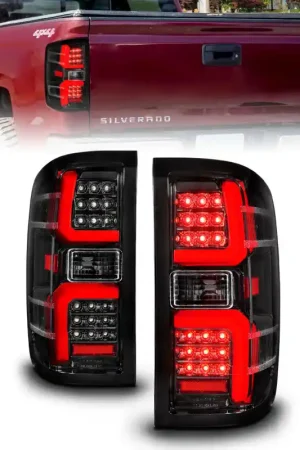 Get Yours ANZO 15-19 Chevrolet Silverado 2500 HD/3500 HD LED Taillight w/ Sequential Black Housing/Clear Lens
