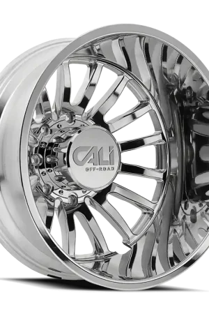 Final Sale Dually Wheels Summit Dually 9110D PO 20x8.25 Milled Spokes Polished 8 On 165.1 Bolt Pattern -232 Offset Cali Offroad Wheels