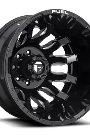 Viral Dually Wheels 20X8.25 Blitz Dually D673 8 On 165.1 Gloss Black Milled 117 Bore -246 Offset Multi Spoke Outer Dually Fuel Off Road Wheels