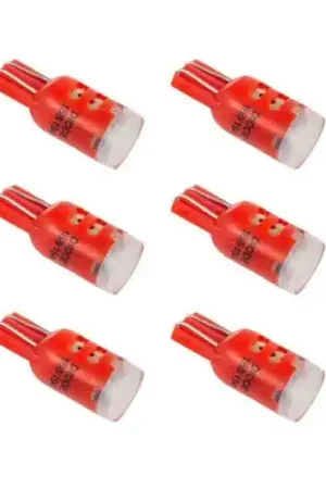 Warranty Included Diode Dynamics 194 LED Bulb HP3 LED - Red Set of 12