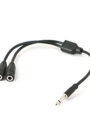 Brand New Rugged Radios 3.5mm Mono Plug Y-Splitter for External Speakers