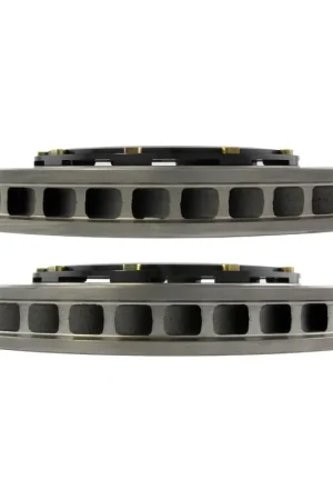 StopTech 09-14 Nissan GT-R AeroRotor 2pc Drilled and Zinc Plated Rear Rotor (Pair) Limited Edition